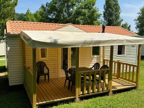 MOBILHOME 5 personnes - Mobil-Home LOUISIANE : 2 Chambres - Terrasse Couverte - 4 ads + 1enft - Grand réfrigérateur 4/5 pers