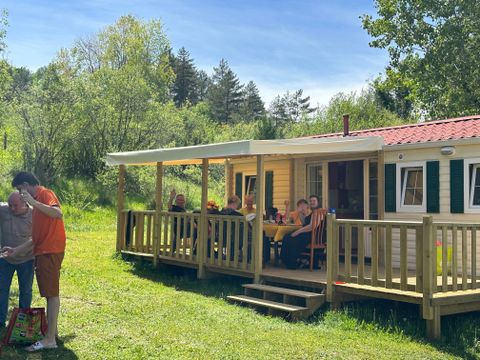MOBILHOME 6 personnes - Mobil-Home TEXAS : 3 Chambres - TV - Grand Réfrigérateur - Terrasse Couverte - 6 pers