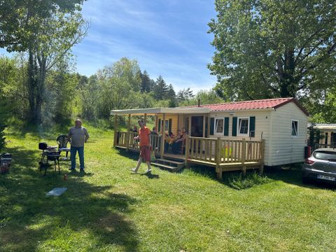 MOBILHOME 6 personnes - Mobil-Home TEXAS : 3 Chambres - TV - Grand Réfrigérateur - Terrasse Couverte - 6 pers