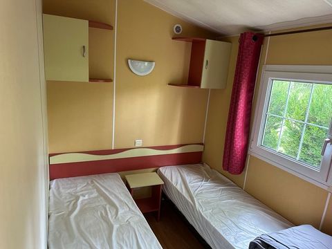 MOBILHOME 6 personnes - Mobil-Home TEXAS : 3 Chambres - TV - Grand Réfrigérateur - Terrasse Couverte - 6 pers