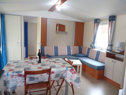 MOBILHOME 4 personnes - avec vue sur l'étang 1/4 pers.
