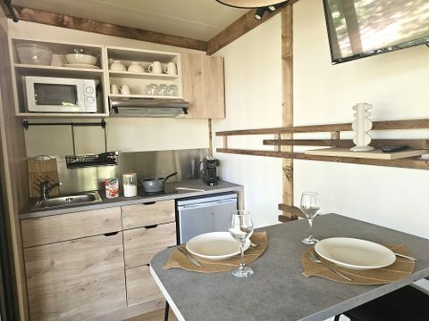 CHALET 2 personnes - Chalet premium Duo surplombant l'étang 1/2 pers