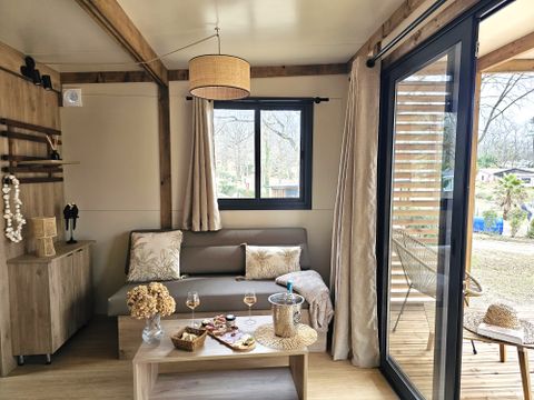 CHALET 2 personnes - Chalet premium Duo surplombant l'étang 1/2 pers