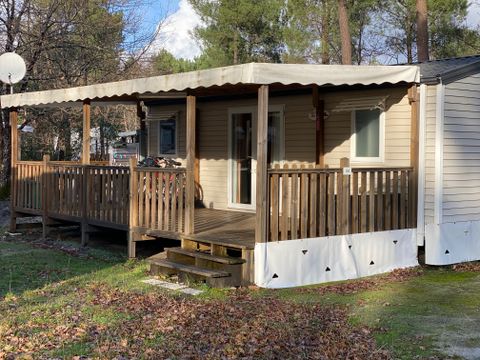 MOBILHOME 4 personnes - Aqua 2 chambres 4 personnes Terrasse Semi-Couverte (par voile d'ombrage) TV