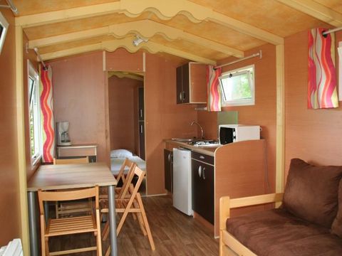 Hébergement 4 personnes - Roulotte Standard 20m² (1 chambre) sans sanitaires