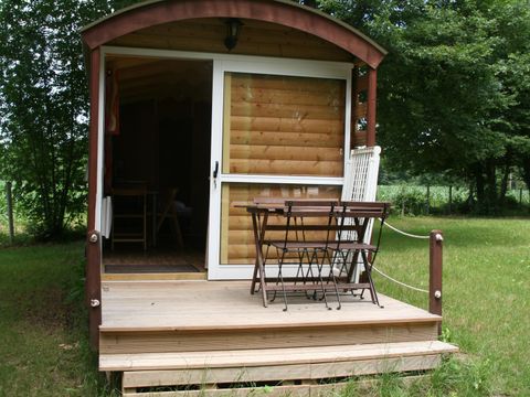 Hébergement 4 personnes - Roulotte Standard 20m² (1 chambre) sans sanitaires