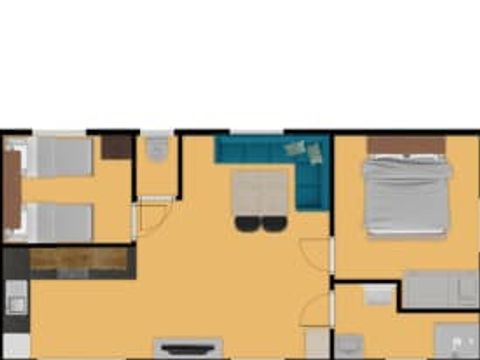 MOBILHOME 4 personnes - Carrelet