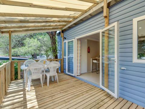 MOBILHOME 6 personnes - Comfort | 3 Ch. | 6 Pers. | Terrasse surélevée | Clim. | TV MOBILHOME 6 personnes - Comfort | 3 Ch. | 6 Pers. | Terrasse surélevée | Clim. | TV