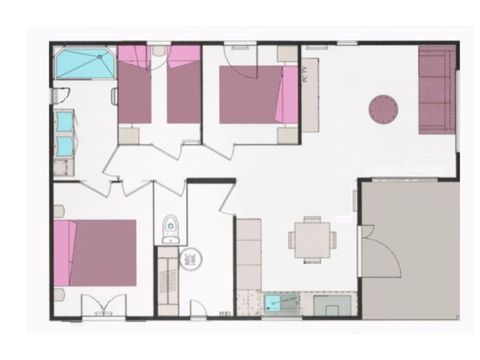 Chalet 7 personnes - Confort+ - 3 chambres - 70m²