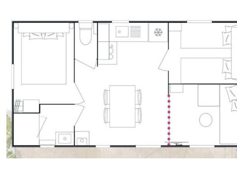 MOBILHOME 7 personnes - Evasion+  2 chambres 30m²