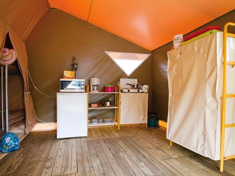 Bungalow toilé 4 personnes - 2 chambres 20m² - sans sanitaires