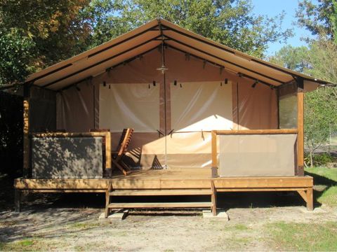 Bungalow toilé 5 personnes - 2 chambres - 30m² - Sans sanitaires