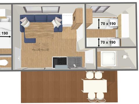 MOBILHOME 6 personnes - TITANIA Confort