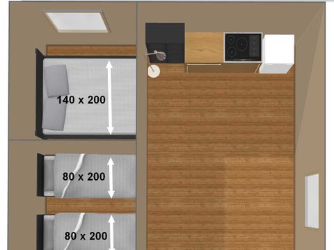 HÉBERGEMENT INSOLITE 4 personnes - LODGE Canada (sans sanitaires) 4 personnes 