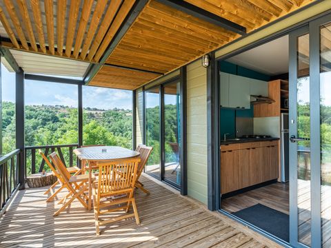 CHALET 6 personnes - Chalet Privilège Grand Panoramic - 3 chambres- 33m2, terrasse couverte de 14m2