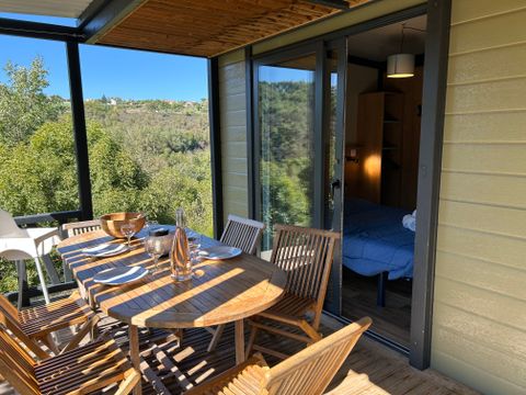 CHALET 6 personnes - PRIVILEGE Grand Panoramic - 3 ch - TV - 33m2, terrasse couverte de 14m2