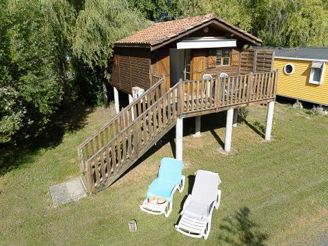 HÉBERGEMENT INSOLITE 4 personnes - Chalet sur pilotis Confort 2 chambres 30m² - TV - NEW  AVEC CLIMATISATION