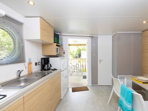 MOBILHOME 4 personnes - Privilège PREMIUM- 2 chambres + climatisation - 27m² -