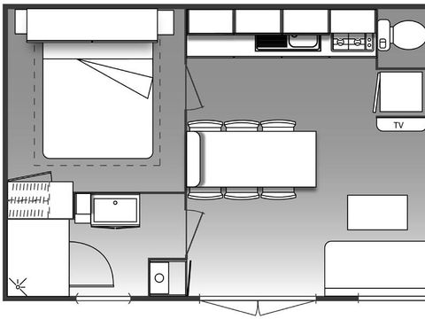 MOBILHOME 6 personnes - Famille- Mobil Home 5* 6 pers