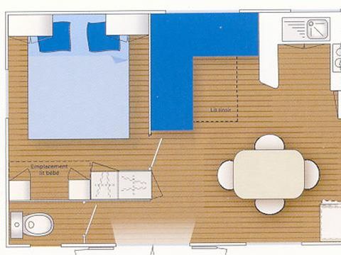 Mobilhome 4 personnes - Florès- Mobil Home 3* 4 pers