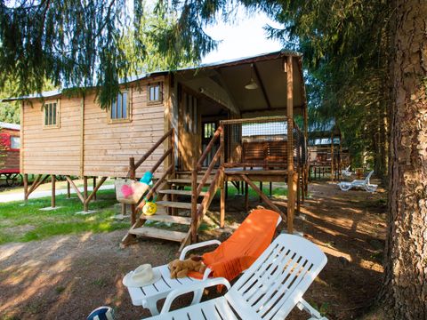 Tente en toile et en bois 5 personnes - Lodge - Insolite 5* 5 pers