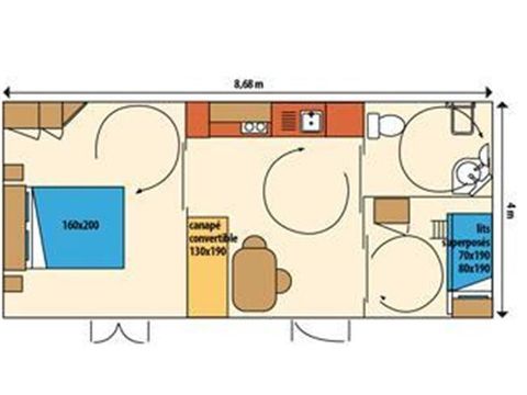 Mobilhome 4 personnes - Velay PMR