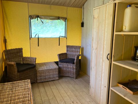 Tente en toile et en bois 5 personnes - Tente SAFARI - Insolite 3* 5 pers