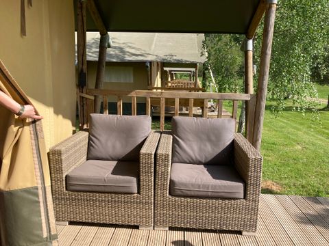 Tente en toile et en bois 5 personnes - Tente SAFARI - Insolite 3* 5 pers