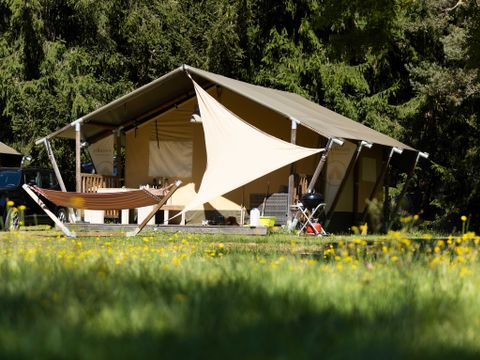 Tente en toile et en bois 5 personnes - Tente SAFARI - Insolite 3* 5 pers