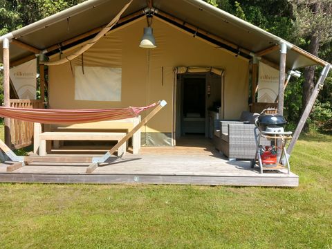Tente en toile et en bois 5 personnes - Tente SAFARI - Insolite 3* 5 pers