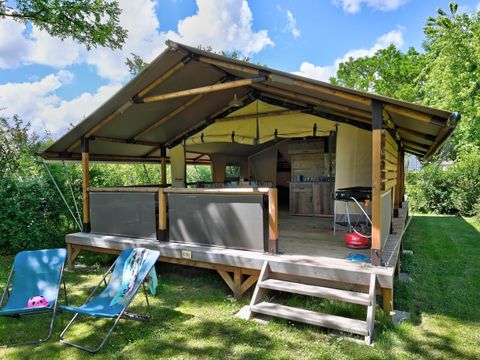 TENTE TOILE ET BOIS 6 personnes - LODGE KENYA VINTAGE CONFORT 5/6 personnes