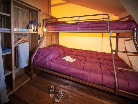 TENTE TOILE ET BOIS 6 personnes - LODGE KENYA VINTAGE CONFORT 5/6 personnes