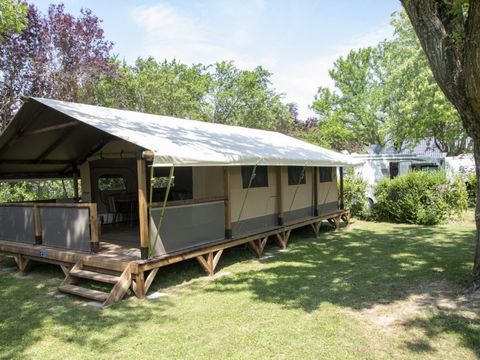 TENTE TOILE ET BOIS 6 personnes - LODGE KENYA VINTAGE CONFORT 5/6 personnes