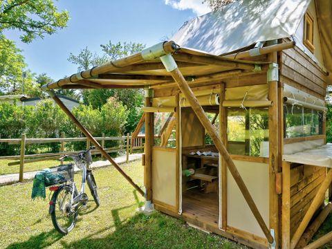 TENTE TOILE ET BOIS 2 personnes - Bivouac perché Cyclo 8m² 1 chambre ( sans sanitaires) 2 pers