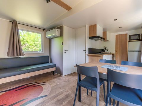 MOBILHOME 6 personnes - COTTAGE Premium 3ch   35m² 3 chambres + TV + Lave-vaisselle + climatisation + plancha + terrasse XL