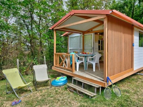CHALET 5 personnes - Chalet Confort 25m² (2 chambres) + terrasse couverte 5 pers