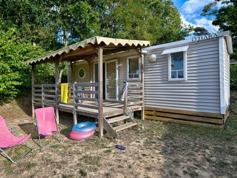 MOBILHOME 4 personnes - Mobil home Confort 23/27m² - 2 chambres - terrasse couverte + TV 4 pers