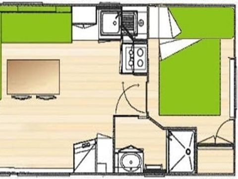 MOBILHOME 5 personnes - Mobilhome 5 places, 2 chambres
