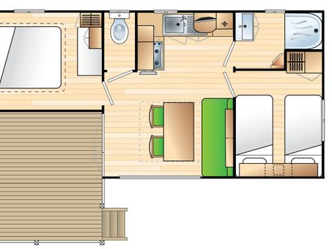 MOBILHOME 6 personnes - Mobilhome 4/6 places, 2 chambres