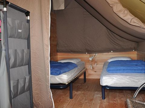 Tente en toile et en bois 4 personnes - Amazone (pas de sanitaires)