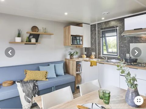 MOBILHOME 4 personnes - Olivier (2023), 2 chambres 2salles de bain, grand salon (tv), terrasse, wifi