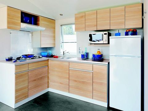 MOBILHOME 6 personnes - Le Platane (3 chambres) + grande terrasse + TV