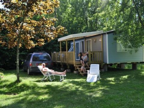 MOBILHOME 4 personnes - MobilHome Le CHENE Dimanche ( 2 chambres)Grande terrasse+ TV