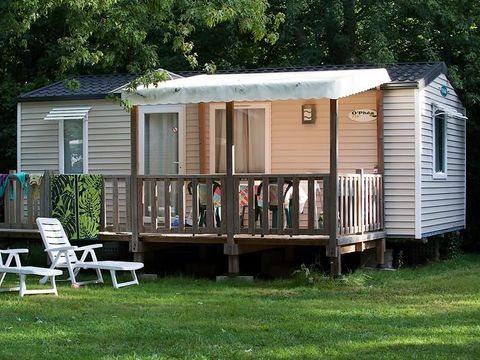 MOBILHOME 4 personnes - MobilHome Le CHENE Dimanche ( 2 chambres)Grande terrasse+ TV
