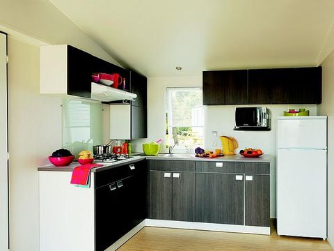 MOBILHOME 6 personnes - Le Platane (3 chambres) BORD RIVIERE - Grande terrasse - TV