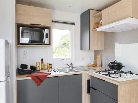 MOBILHOME 4 personnes - L'ACACIA (2 chambres)dernière génération (2023) -terrasse intégrée - TV