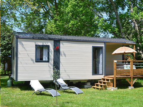 MOBILHOME 4 personnes - L'ACACIA (2 chambres)dernière génération (2023) -terrasse intégrée - TV