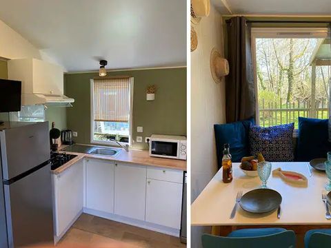 MOBILHOME 4 personnes - Le Chêne (2 chambres) - BORD RIVIERE - Rénové 2024