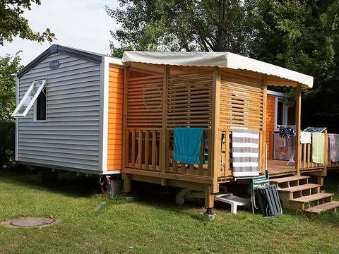 MOBILHOME 6 personnes - Le Platane (3 chambres) + grande terrasse + TV