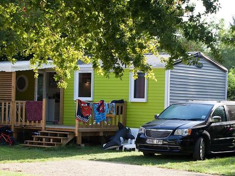 MOBILHOME 6 personnes - Le Platane (3 chambres) + grande terrasse + TV